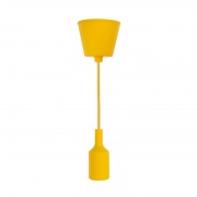 Патрон E27 силиконовый со шнуром 1 м желтый REXANT | Фото 1