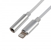 Кабель переходник с iPhone 5/6/7/8/X моделей на AUX гн. 3,5 мм REXANT | Фото 1