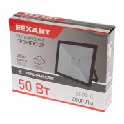 Прожектор светодиодный 50 Вт 200–260В IP65 4000 лм 6500 K холодный свет REXANT | Фото 1