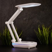 Светильник настольный REXANT Сиквел Про c солнечной панелью и с ночником, 220 В, LED, 5 Вт, 4000 К, бесступенчатое диммирование, заряжаемый, 2 ч автономной работы | Фото 1