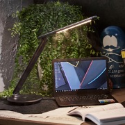 Светильник настольный REXANT Status LED, USB-зарядка устройств, 2700-6500 К, диммирование, 220 В, эффект тиснения под кожу | Фото 7