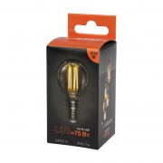 Лампа филаментная REXANT Шарик GL45 9.5 Вт 950 Лм 2400K E14 золотистая колба | Фото 3