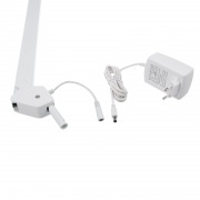 Лампа настольная бестеневая на струбцине REXANT ECO light, 324 SMD LED с диммером, теплый/холодный цвет свечения, белая | Фото 5