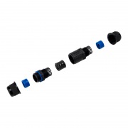 Кабельный коннектор I-образный (3PIN  0,5-1,5мм2) IP68 REXANT | Фото 1