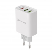 Сетевое зарядное устройство REXANT 3 x USB, 5V, 3 А + 1 А + 1 А, белое | Фото 3