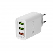 Сетевое зарядное устройство REXANT 3 x USB, 5V, 3 А + 1 А + 1 А, белое | Фото 4