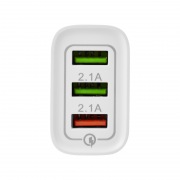 Сетевое зарядное устройство REXANT 3 x USB, 5V, 3 А + 1 А + 1 А, белое | Фото 5