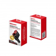 Автозарядка в прикуриватель REXANT АЗУ 2хUSB+гнездо, 12-24V, 5V,1 000mA белая  | Фото 2