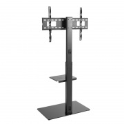 Напольная стойка с кронштейном для телевизора 37"-70" дюймов REXANT с дополнительной полкой для медиаоборудования серия Profi | Фото 1