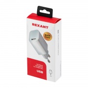 Сетевое зарядное устройство REXANT USB 5V, 3 A с Quick charge, белое | Фото 2