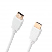 Кабель REXANT HDMI - HDMI 1.4, 2 м Gold белый | Фото 1