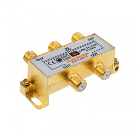 REXANT ДЕЛИТЕЛЬ ТВ x 4 + 5шт. F BOX 5-1000 МГц GOLD