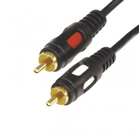 REXANT Шнур 2RCA Plug - 2RCA Plug 3М (GOLD)