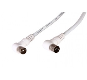 REXANT Шнур TV PLUG-TV JACK 5М Угловой Белый