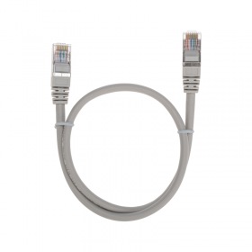 REXANT  Шнур коммутационный патч-корд F/UTP, CAT 5e, RJ45-RJ45, 26AWG, LSZH, серый, 0,5м REXANT