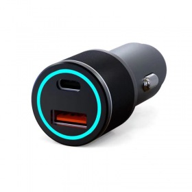 REXANT Автомобильное зарядное устройство c двумя портами (USB-C + USB-A) c LED-подсветкой, 68Вт REXANT