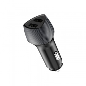 REXANT Автомобильное зарядное устройство c двумя портами (USB-A QC 3.0 + USB-A 3,1A) со световой индикацией, 18Вт, черное REXANT