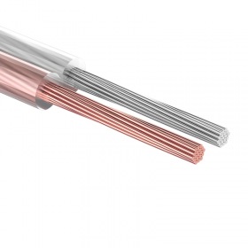 REXANT Кабель акустический 2х0,50 мм² прозрачный SILICON (м. бухта 10 м) REXANT