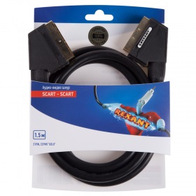 REXANT Шнур SCART - SCART  (21pin)  1.5М  (GOLD)  REXANT