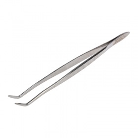 REXANT Пинцет изогнутый, узкий, фиксатор, рифленый 160 мм REXANT