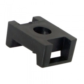 REXANT Площадка для крепления стяжки 22х16 10 шт. черная REXANT