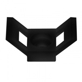 REXANT Площадка для крепления стяжки 29х15 100 шт. (ПС-4) черная  REXANT