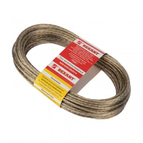 REXANT Трос стальной в ПВХ изоляции d=3.0 мм моток 20 м  REXANT