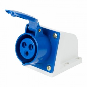 REXANT Розетка 113 стационарная 2Р+РЕ 16А 220В IP44 REXANT