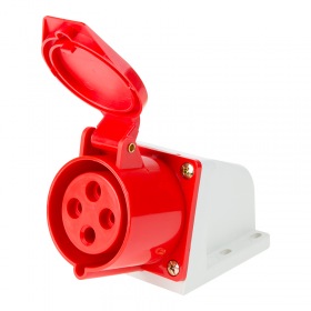 REXANT Розетка 124 стационарная 3Р+РЕ 32А 380В IP44 REXANT