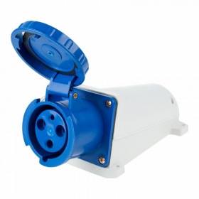 REXANT Розетка 133 стационарная 2Р+РЕ 63А 220В IP67 REXANT