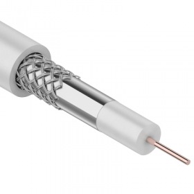 REXANT Кабель 3С-2V, (48%), 75 Ом, 100м. , белый REXANT