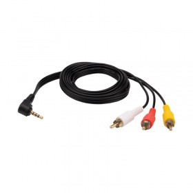 REXANT Шнур Стерео 3,5 мм 4C - 2 RCA, длина 1,5 мeтра (GOLD)  REXANT