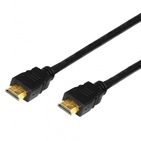 REXANT Шнур HDMI - HDMI с фильтрами, длина 1 метра (GOLD) (PVC пакет)  REXANT