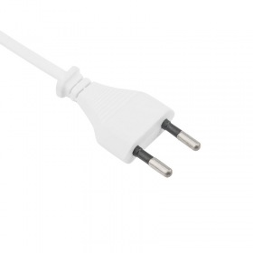 REXANT Шнур сетевой, вилка плоская с выключателем, без розетки, кабель 3x0.75 мм², длина 1,5 метра, 2.5A, белый  REXANT