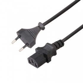 REXANT Шнур сетевой, вилка - евро-разъём С13, кабель 2x0,75 мм², длина 1,8 метра (PE пакет)   REXANT