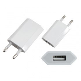 REXANT Сетевое зарядное устройство iPhone/iPod USB белое (СЗУ) (5 V, 1000 mA) REXANT