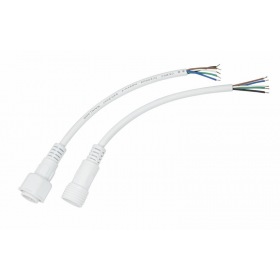 REXANT Соединительный кабель (5pin) герметичный (IP67) 5х0.5мм² 300V белый