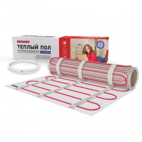 REXANT Тёплый пол (нагревательный мат) REXANT Classic RNX -6, 0-900 (площадь 6,0 м2 (0,5х12,0 м)),900 Вт, двухжильный с экраном