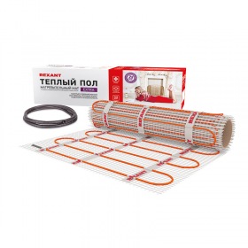 REXANT Теплый пол (нагревательный МАТ), площадь 1,5 м2 (0,5х3,0 метра),240Вт, (двух жильный)
