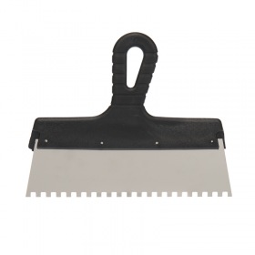 REXANT Шпатель фасадный REXANT 250 мм зуб 6х6 нержавеющая сталь, пластмассовая ручка