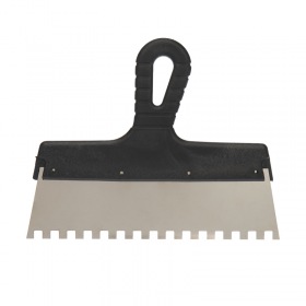 REXANT Шпатель фасадный REXANT 250 мм зуб 8х8 нержавеющая сталь, пластмассовая ручка