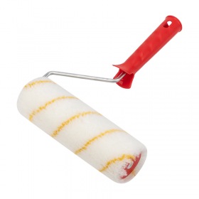 REXANT Валик полиамид белый с желтой полосой, ворс 11 мм, ширина ролика 180 мм, Ø 42 мм, бюгель 6 мм REXANT