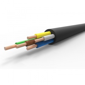 REXANT Кабель промышленный гибкий КГтп-ХЛ 5х4 мм², длина 5 метров, ГОСТ REXANT