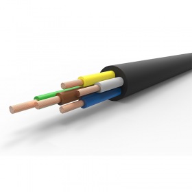 REXANT Кабель промышленный гибкий КГтп-ХЛ 5х2,5 мм², длина 20 метров, ГОСТ REXANT