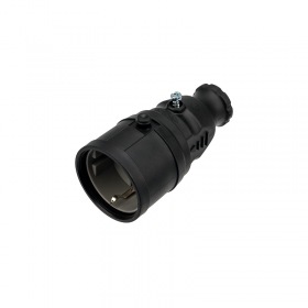 REXANT Розетка переносная влагозащищенная, с/з, 16 А, IP20/44 каучук REXANT