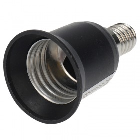 REXANT Переходник цокольный E14-E27 черный REXANT