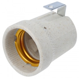 REXANT Патрон керамический E27 с держателем REXANT