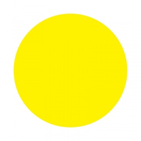 REXANT Наклейка информационный знак «Желтый круг» d - 150 мм REXANT