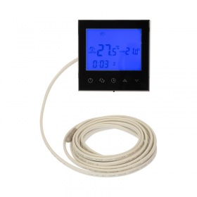 REXANT Терморегулятор с автоматическим программированием и сенсорными кнопками R100B (черный) REXANT