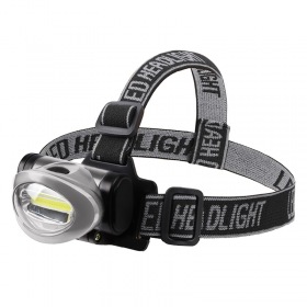 REXANT Фонарь налобный поворотный 3 Вт 100%, 50%, пульсирующий белый; 3 х ААА, СОВ + зеркальный рассеиватель